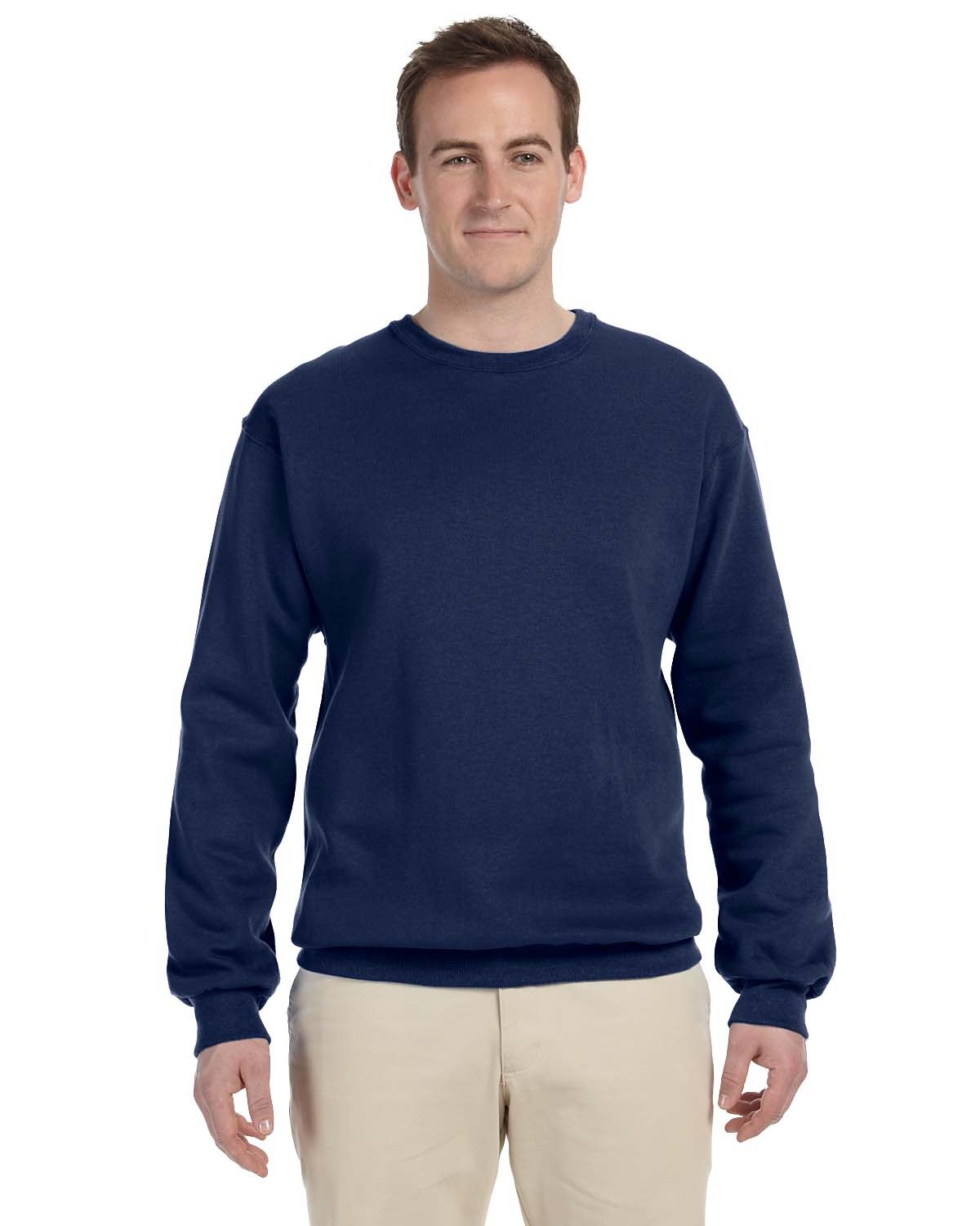 JERZEES Adult NuBlend® Fleece Crew - J. Navy