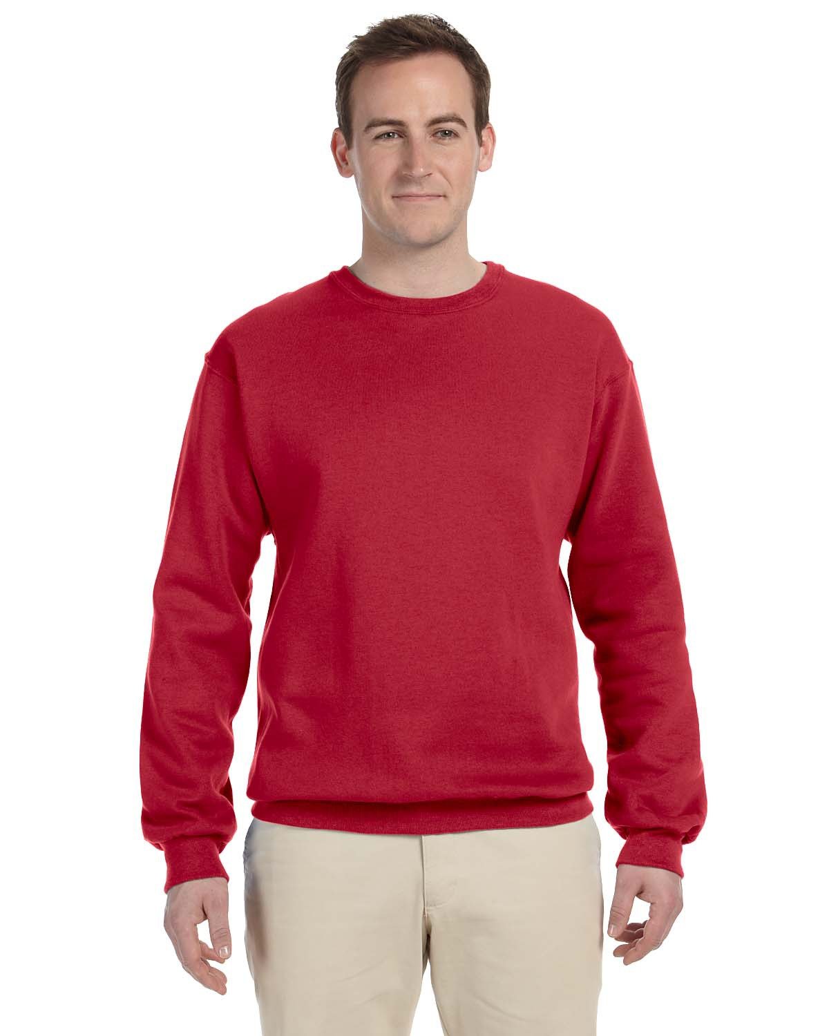 JERZEES Adult NuBlend® Fleece Crew - True Red
