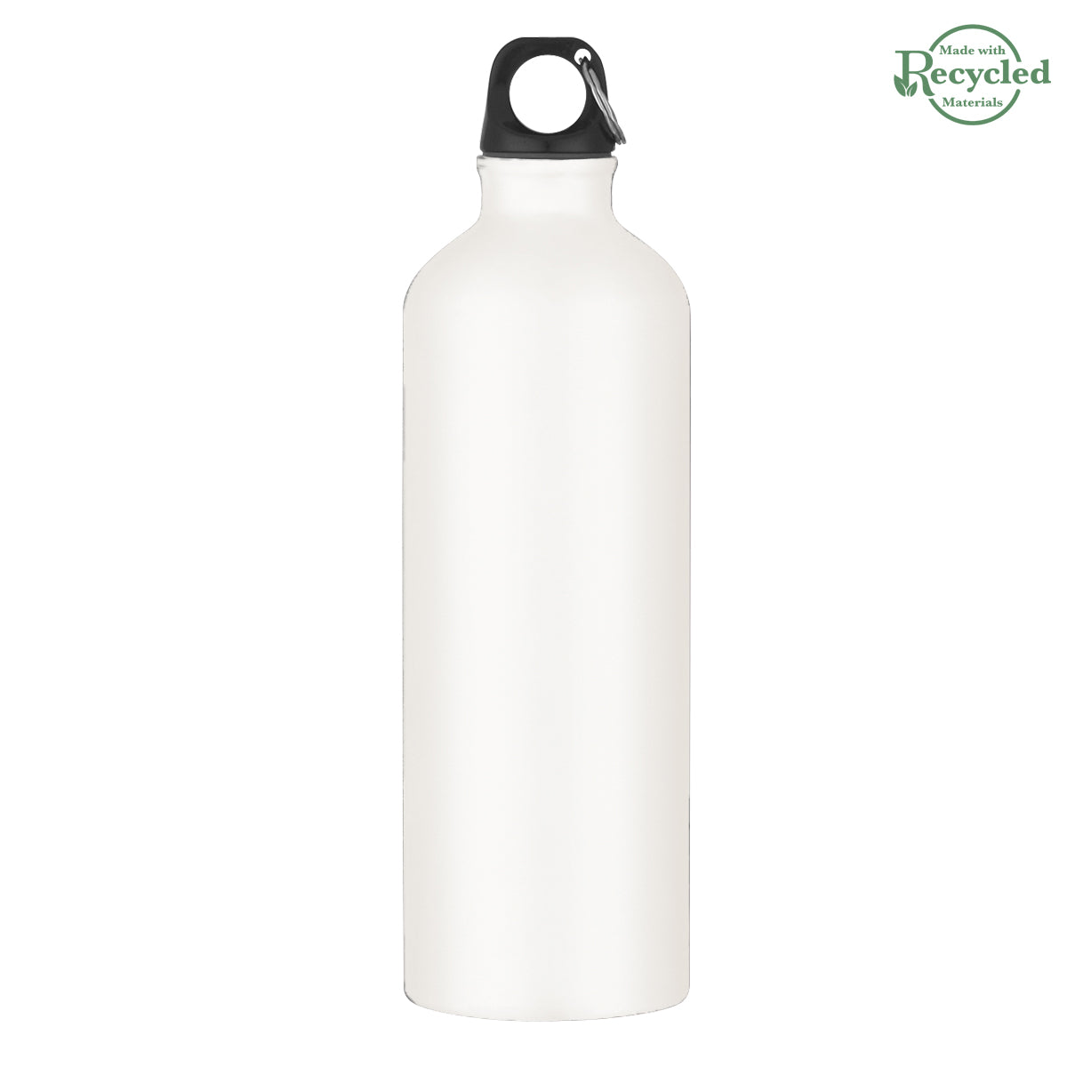 25 Oz. Aluminum Tundra  Bike Bottle - White