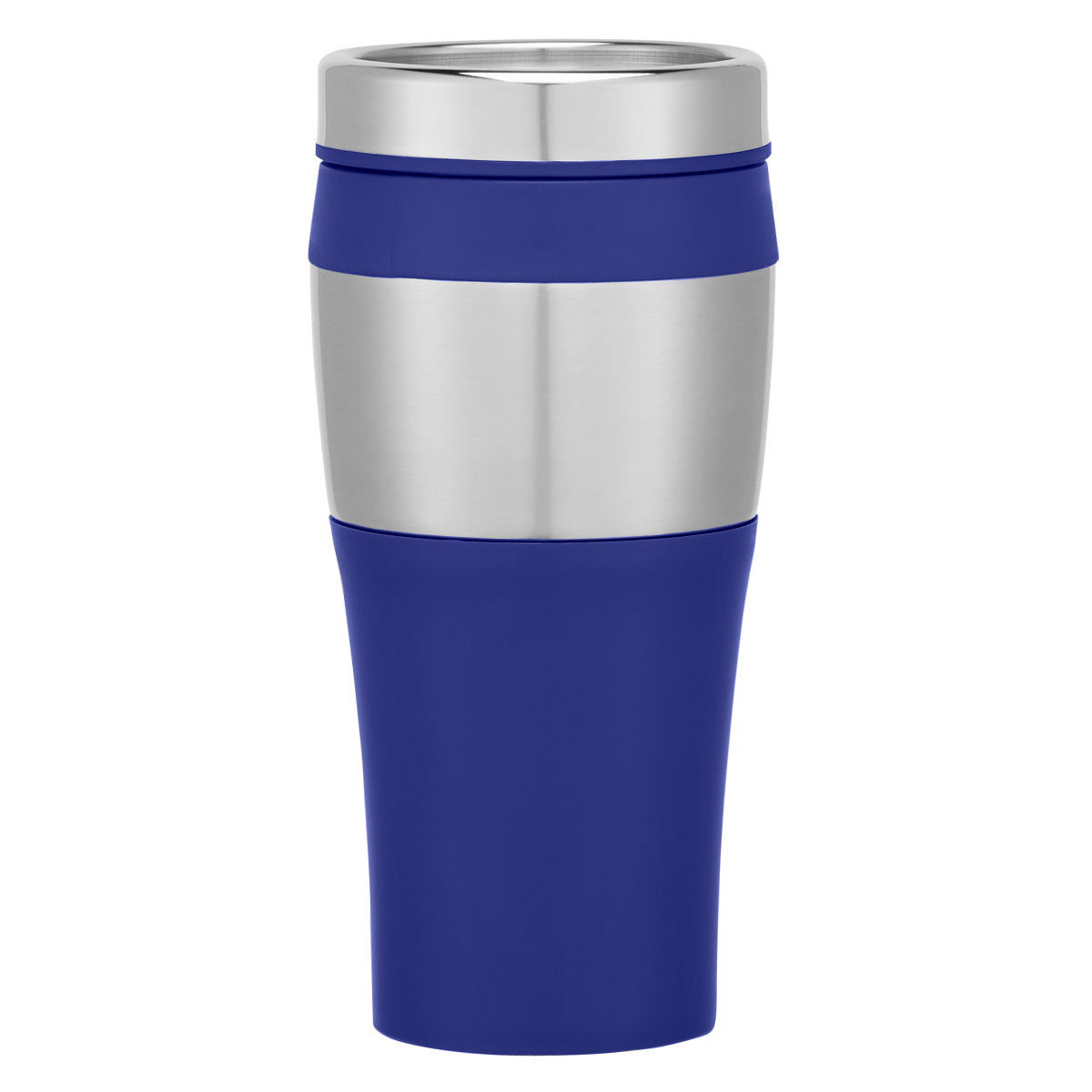 15 Oz. Stainless Steel Terra Tumbler - Silver With Blue