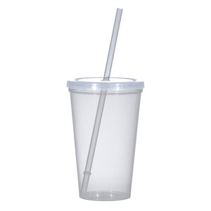 22 Oz. Sunsplash Single Wall Tumbler - Translucent Clear