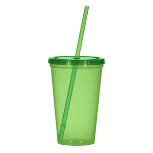 22 Oz. Sunsplash Single Wall Tumbler - Translucent Lime