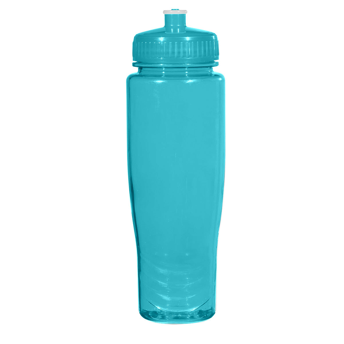 28 Oz. Poly-Clean™ Plastic Bottle - Translucent Aqua