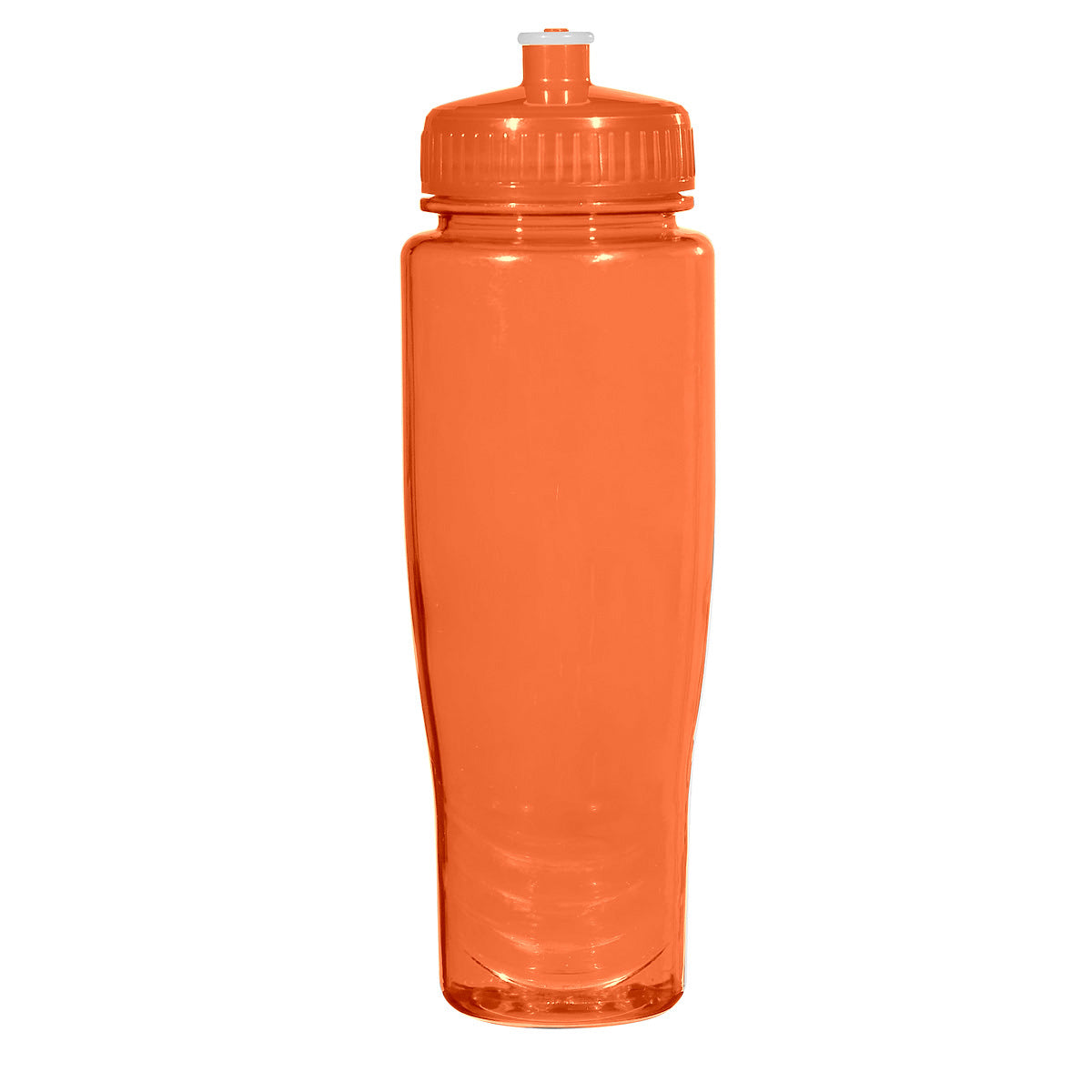 28 Oz. Poly-Clean™ Plastic Bottle - Translucent Orange