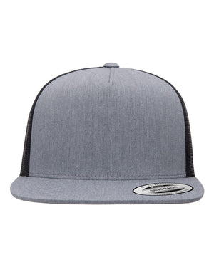 YP Classics Adult Classic Trucker Cap - Heather/ Black