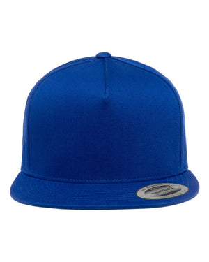 YP Classics Five-Panel Cotton Twill Snapback Cap - 6007 - Royal Blue