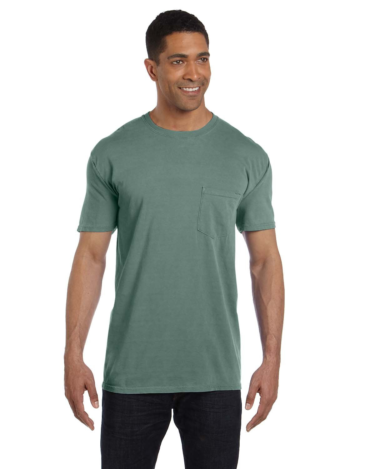 Comfort Colors® Adult Heavyweight RS Pocket T-Shirt - Light Green