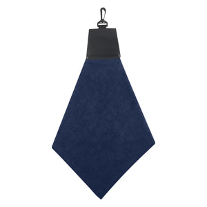 Triangle Fold Golf Towel - Navy Blue