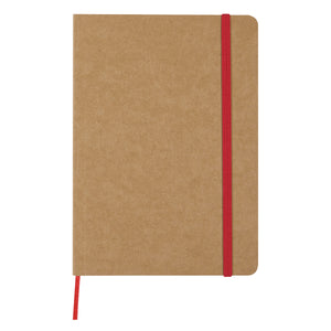 5" x 7" Eco-Inspired Strap Notebook - Red