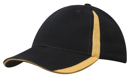 6 Panel BHC Cap with Inserts On Peak & Crown - Custom Embroidered -
