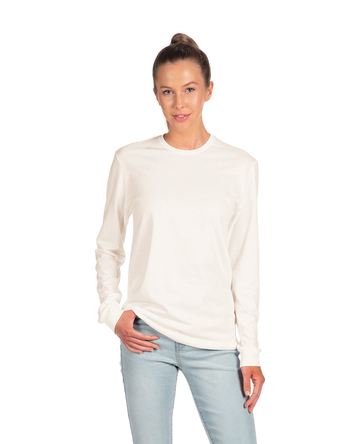 Next Level Apparel Unisex CVC Long-Sleeve T-Shirt - White