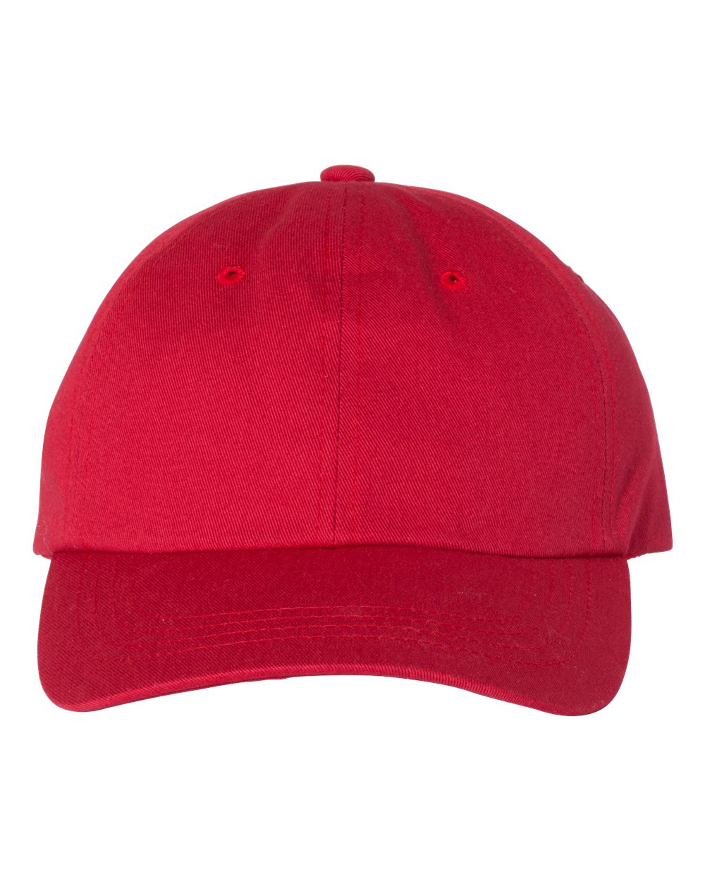 YP Classics Adult Low-Profile Cotton Twill Dad Cap - Cranberry