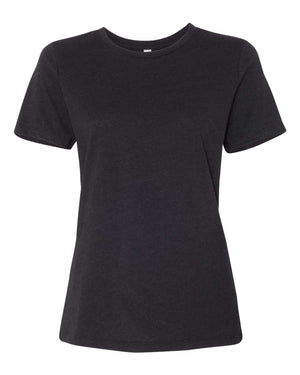 BELLA + CANVAS Ladies' Relaxed Heather CVC Short-Sleeve T-Shirt - Black Heather