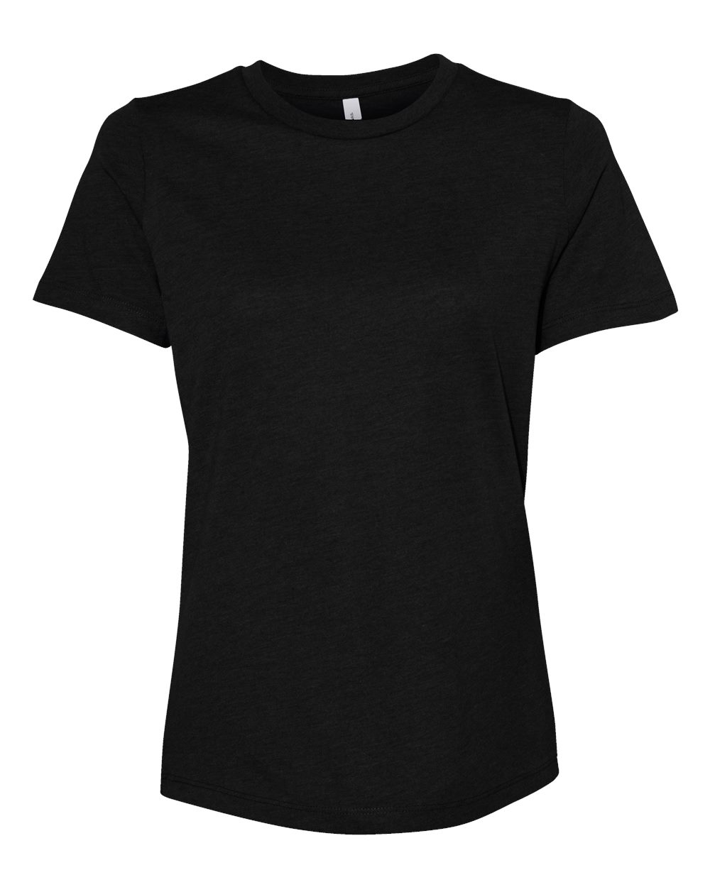 BELLA + CANVAS Ladies' Relaxed Heather CVC Short-Sleeve T-Shirt - Solid Black Blend