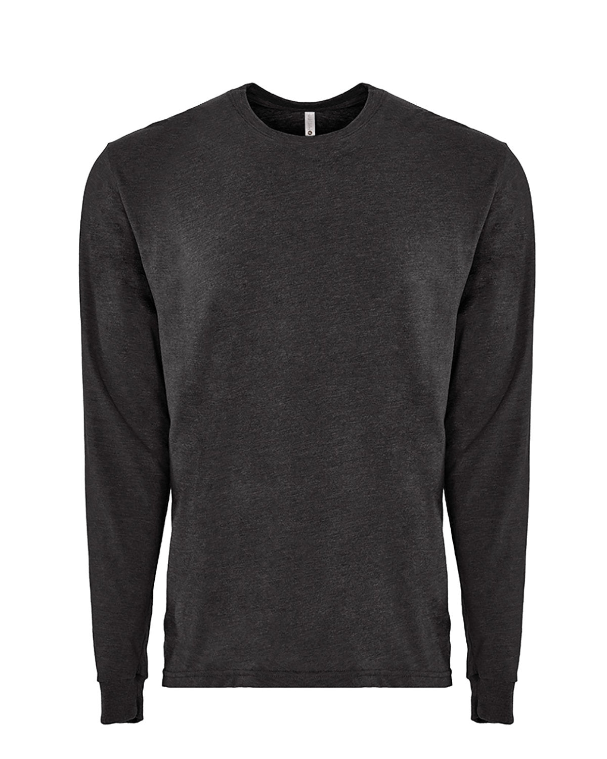 Next Level Apparel Unisex Sueded Long-Sleeve Crew - Heather Charcoal