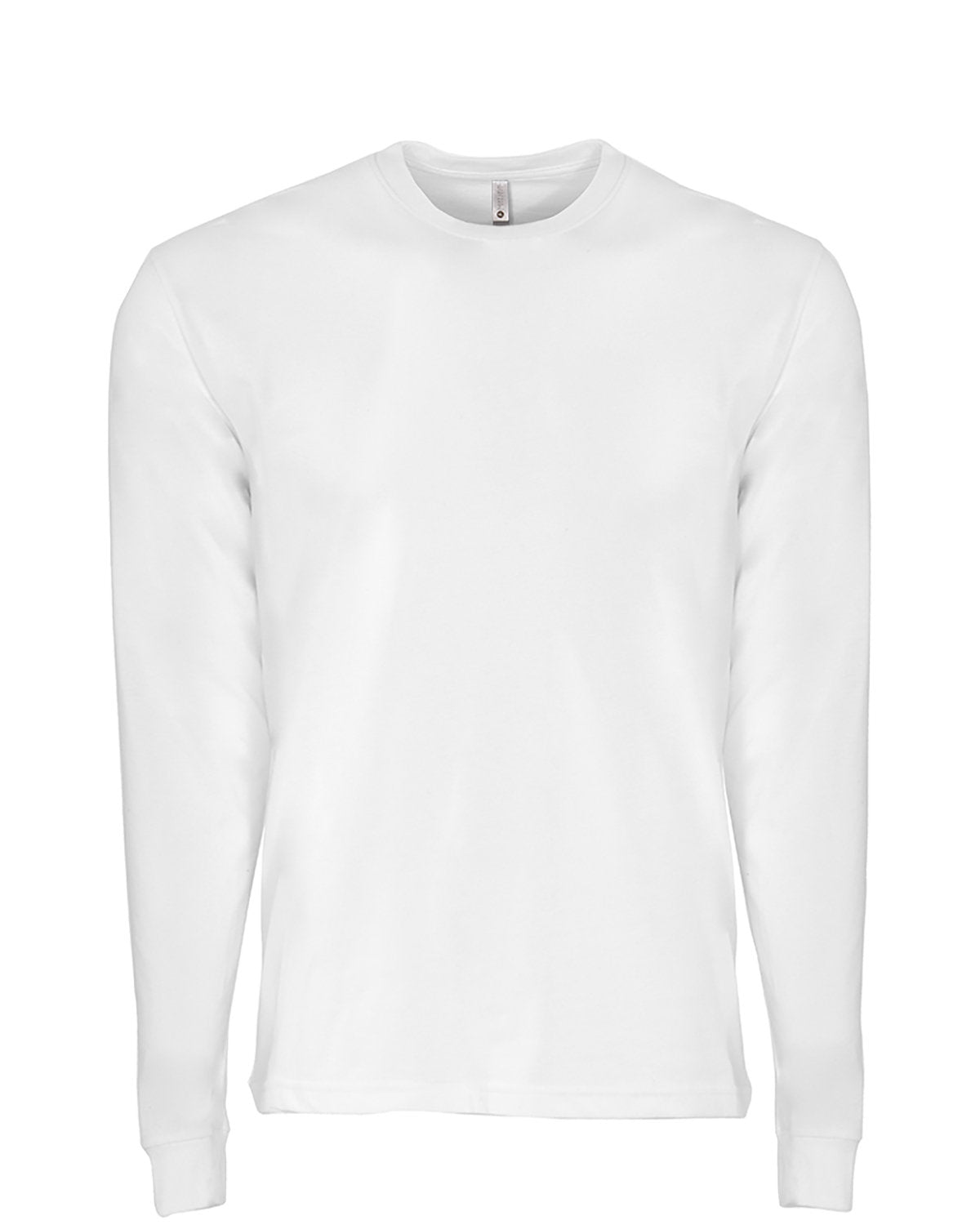 Next Level Apparel Unisex Sueded Long-Sleeve Crew - White