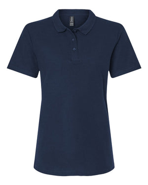 Gildan Ladies' Softstyle Double Pique Polo - Navy