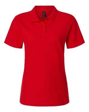 Gildan Ladies' Softstyle Double Pique Polo - Red