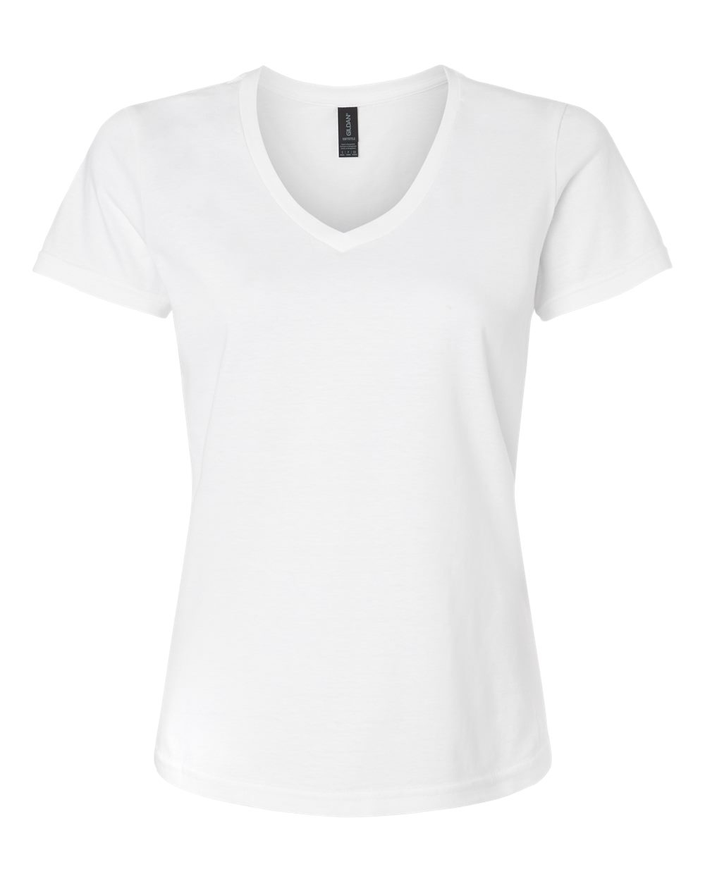Gildan Women's Softstyle® V-Neck T-Shirt - White