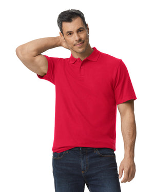 Men's Softstyle Double Pique Polo - Red