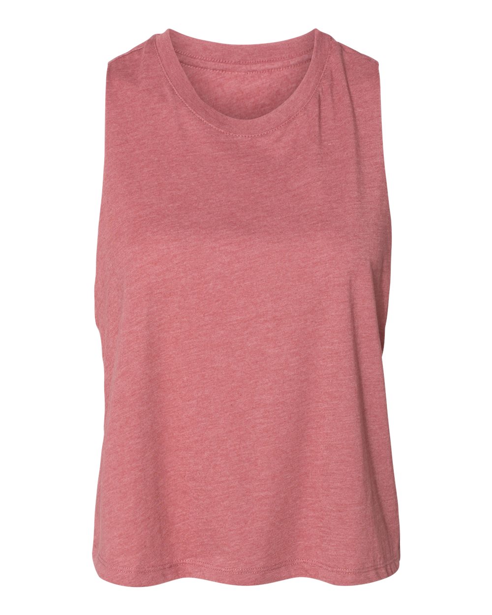 BELLA + CANVAS Ladies' Racerback Cropped Tank - Heather Mauve