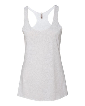Next Level Ladies' Triblend Racerback Tank - Heather White