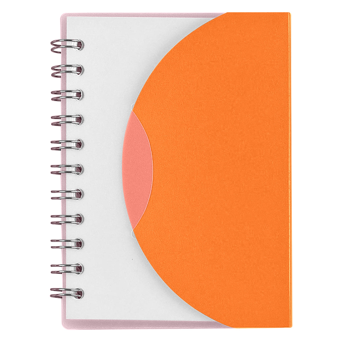 3" x 4" Mini Spiral Notebook - Frost Orange