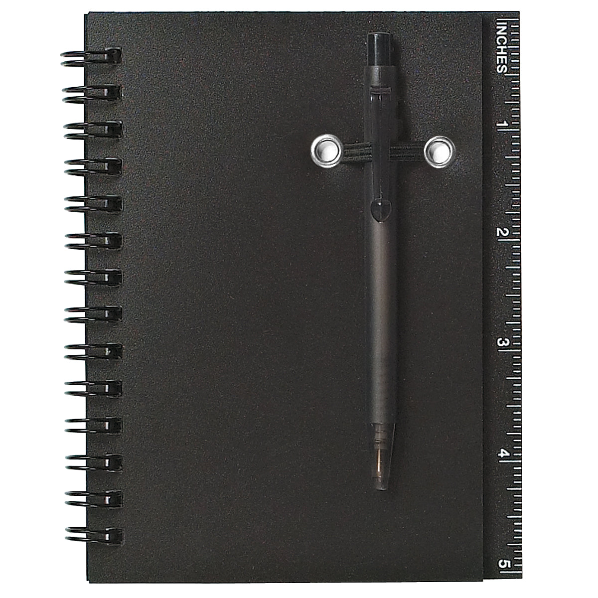 Spiral Notebook & Pen - Black