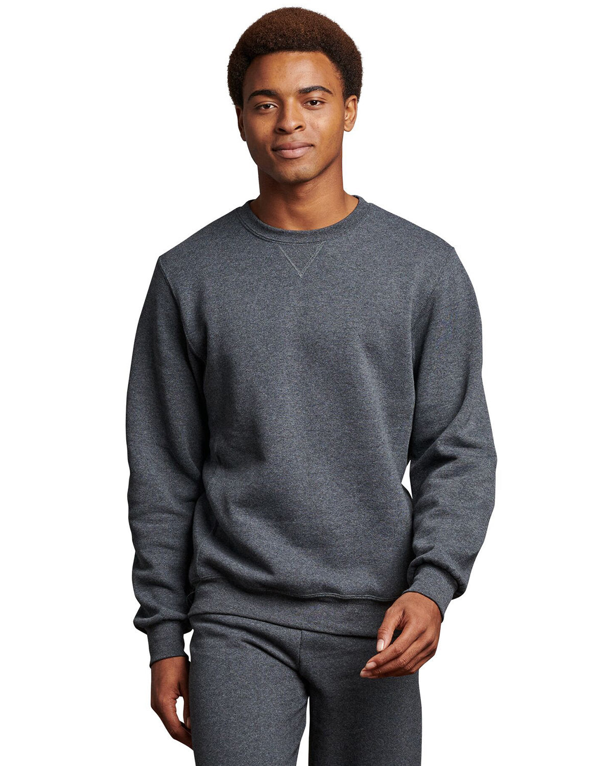 Russell Athletic Unisex Dri-Power® Crewneck Sweatshirt - Black Heather