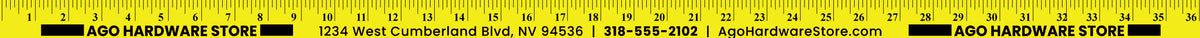 5/32" Colorful Enameled Yardsticks - Yellow