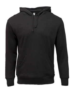 Unisex Triblend French Terry Hoodie - Black Solid