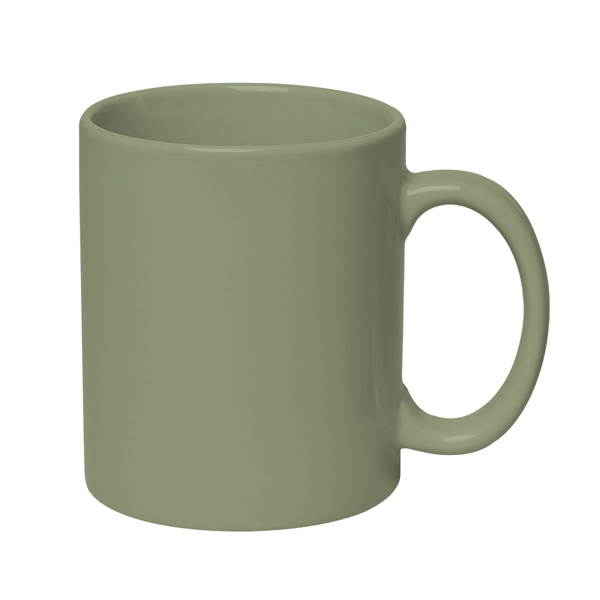 11 Oz. Colored Stoneware Mug - Solid/Two-Tone - Sage