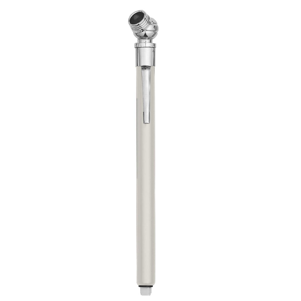 Tire Gauge With Clip - Metallic Silver