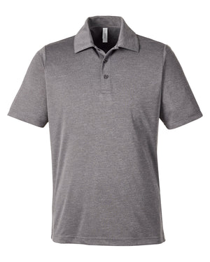 Men's Zone Sonic Heather Performance Polo - Dark Grey Heathr