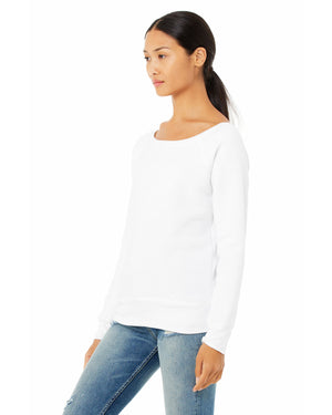 BELLA + CANVAS Ladies' Sponge Fleece Wide Neck Sweatshirt