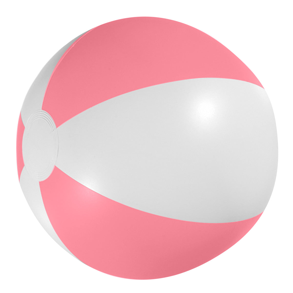 16" Beach Ball - White With Pink