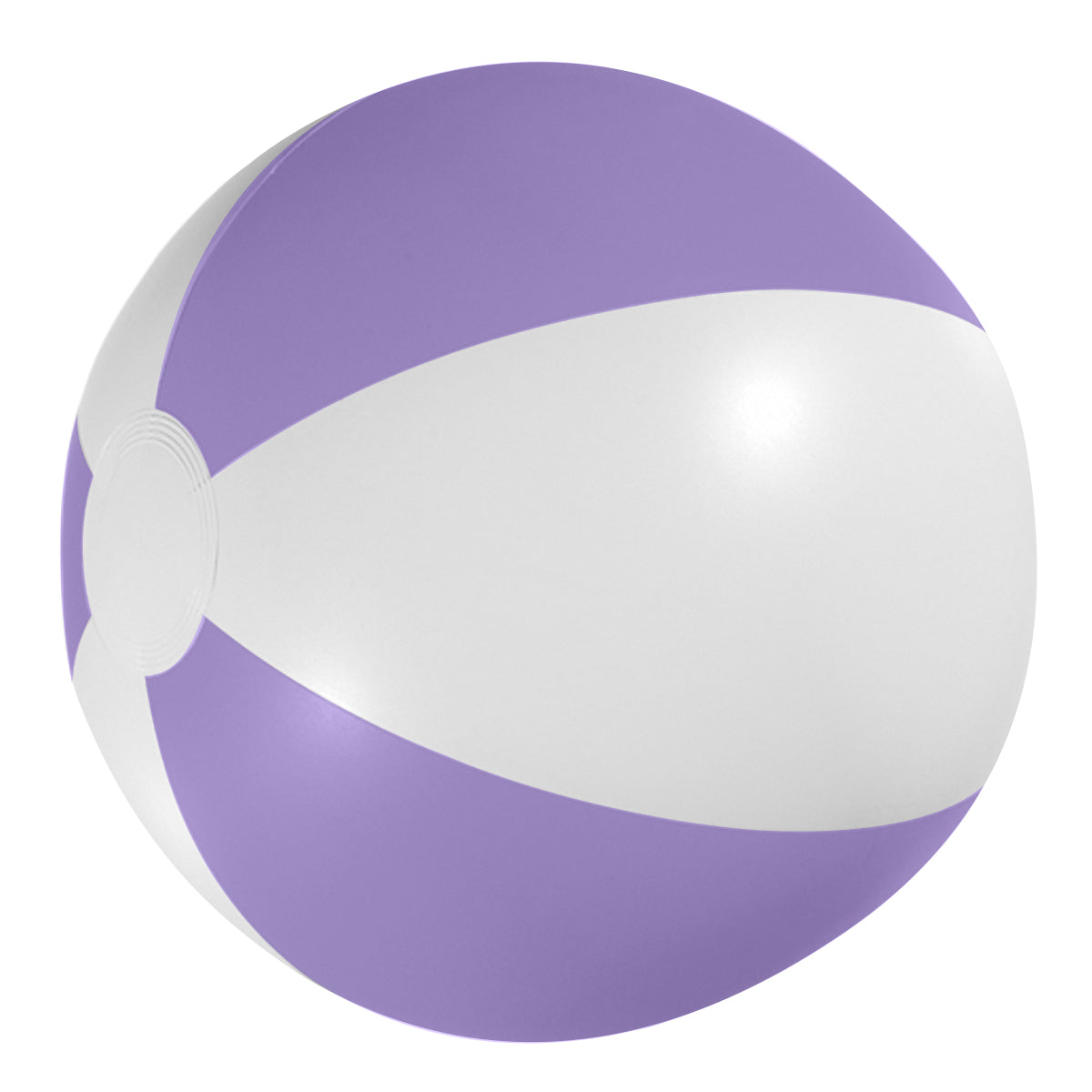 16" Beach Ball - White With Purple