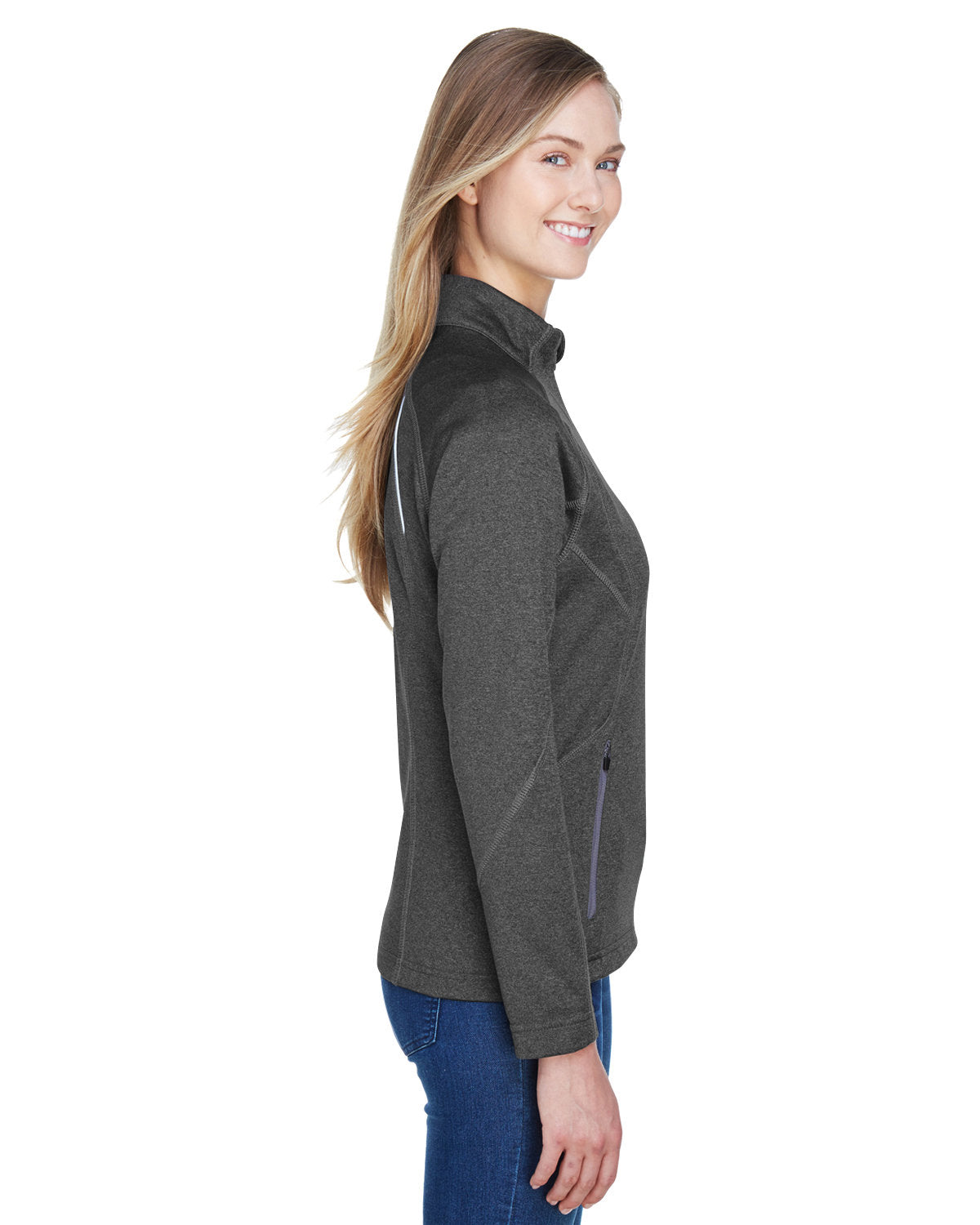 North End Ladies' Gravity Performance Fleece Jacket - Side