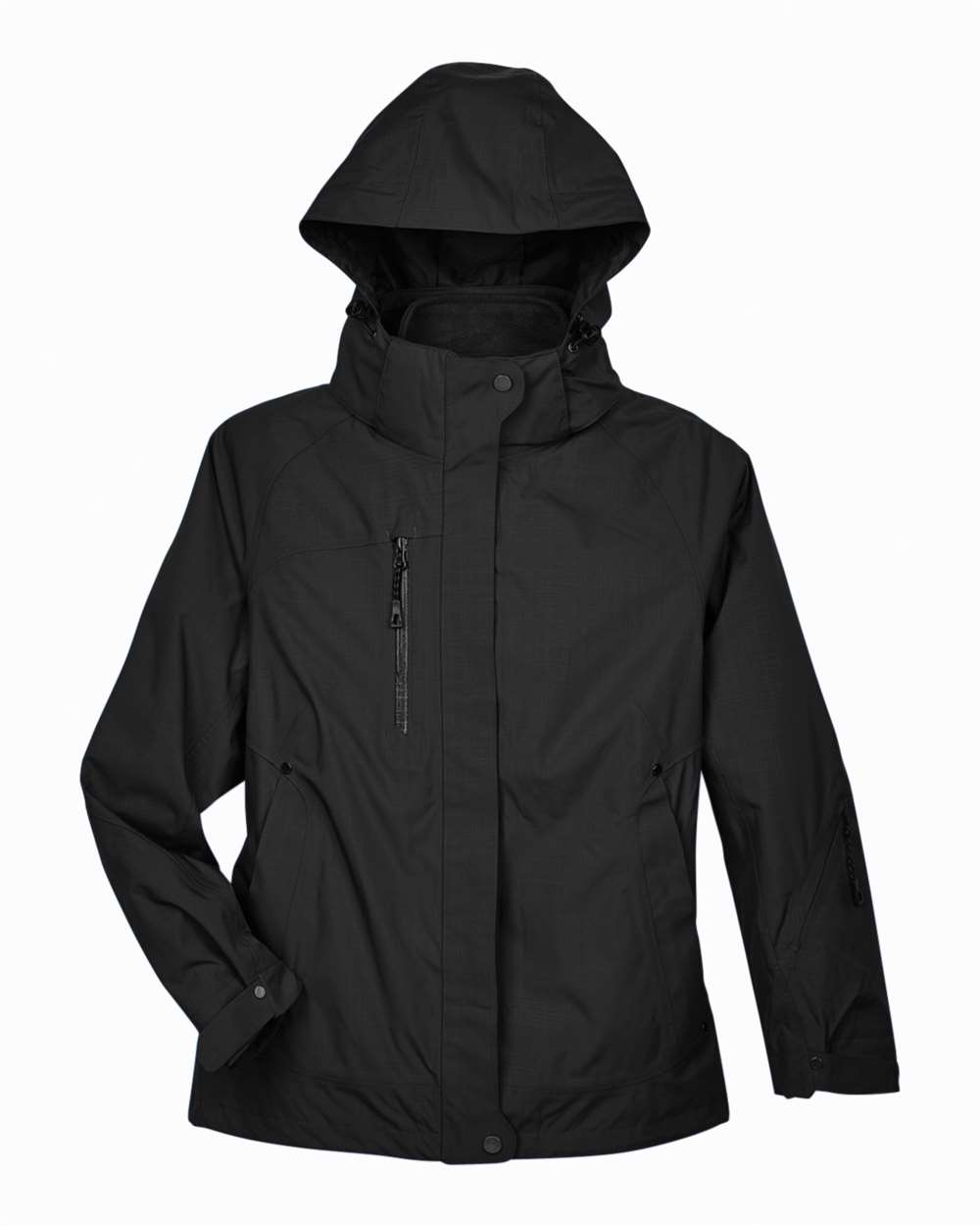 North End Ladies' Caprice 3-in-1 Jacket with Soft Shell Liner - Black