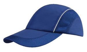 4 Panel Sports Cap with Mesh Inserts - Custom Embroidered -