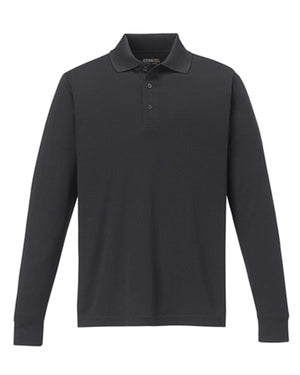 Men's Tall Pinnacle Performance Long-Sleeve Piqué Polo - Carbon
