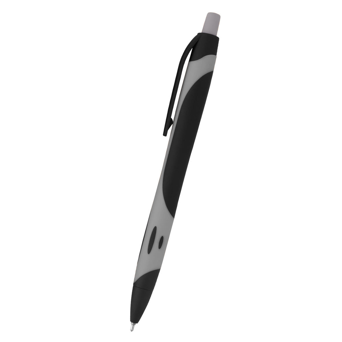 Two-Tone Sleek Write Rubberized Pen - Black With Gray