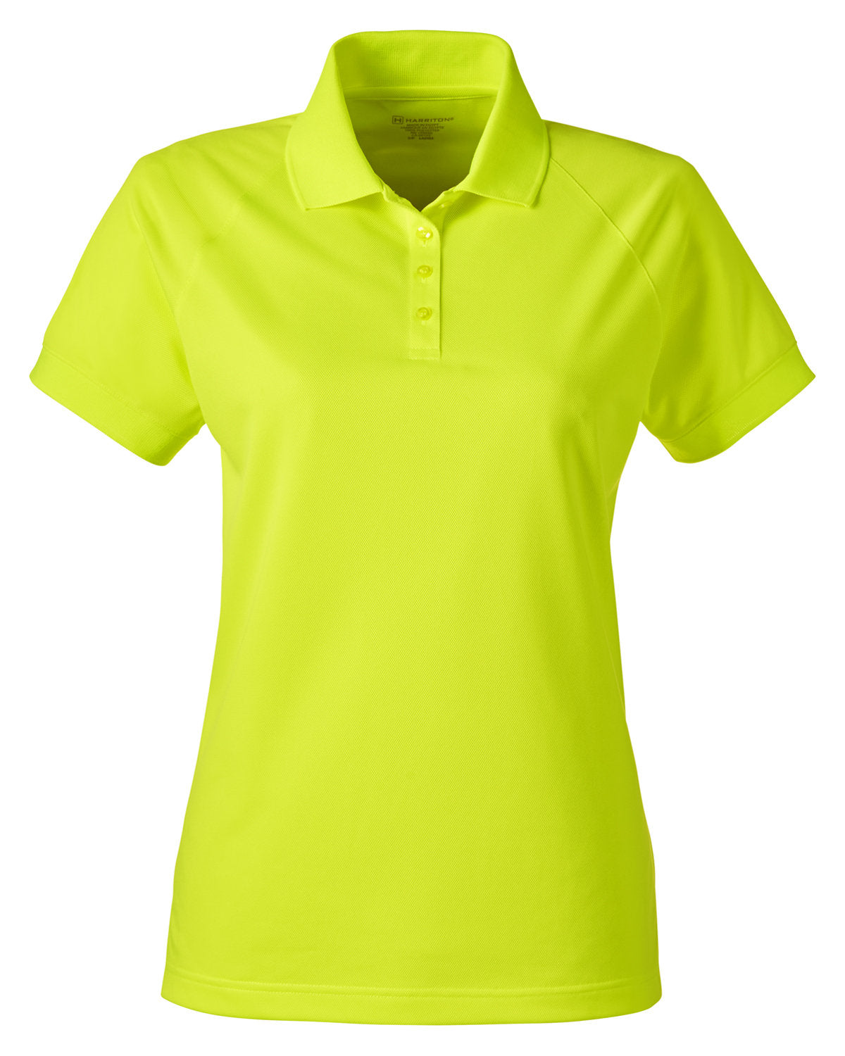 Harriton Ladies' Charge Snag and Soil Protect Polo - Safety Yellow
