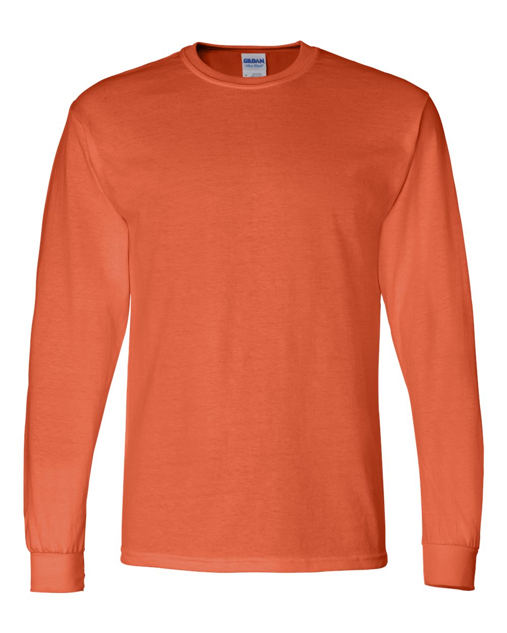 Gildan Adult 50/50 Long-Sleeve T-Shirt - Orange