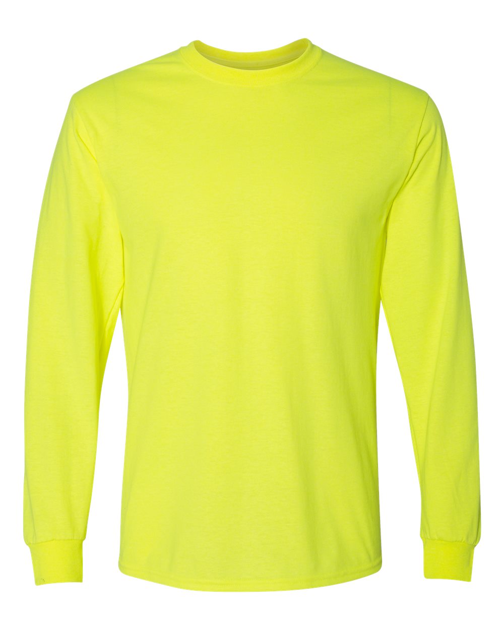 Gildan Adult 50/50 Long-Sleeve T-Shirt - Safety Green