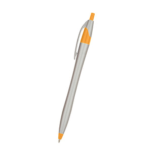 Dart Pen - Silver With Orange