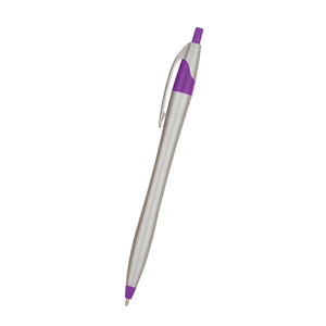 Dart Pen - Silver With Purple