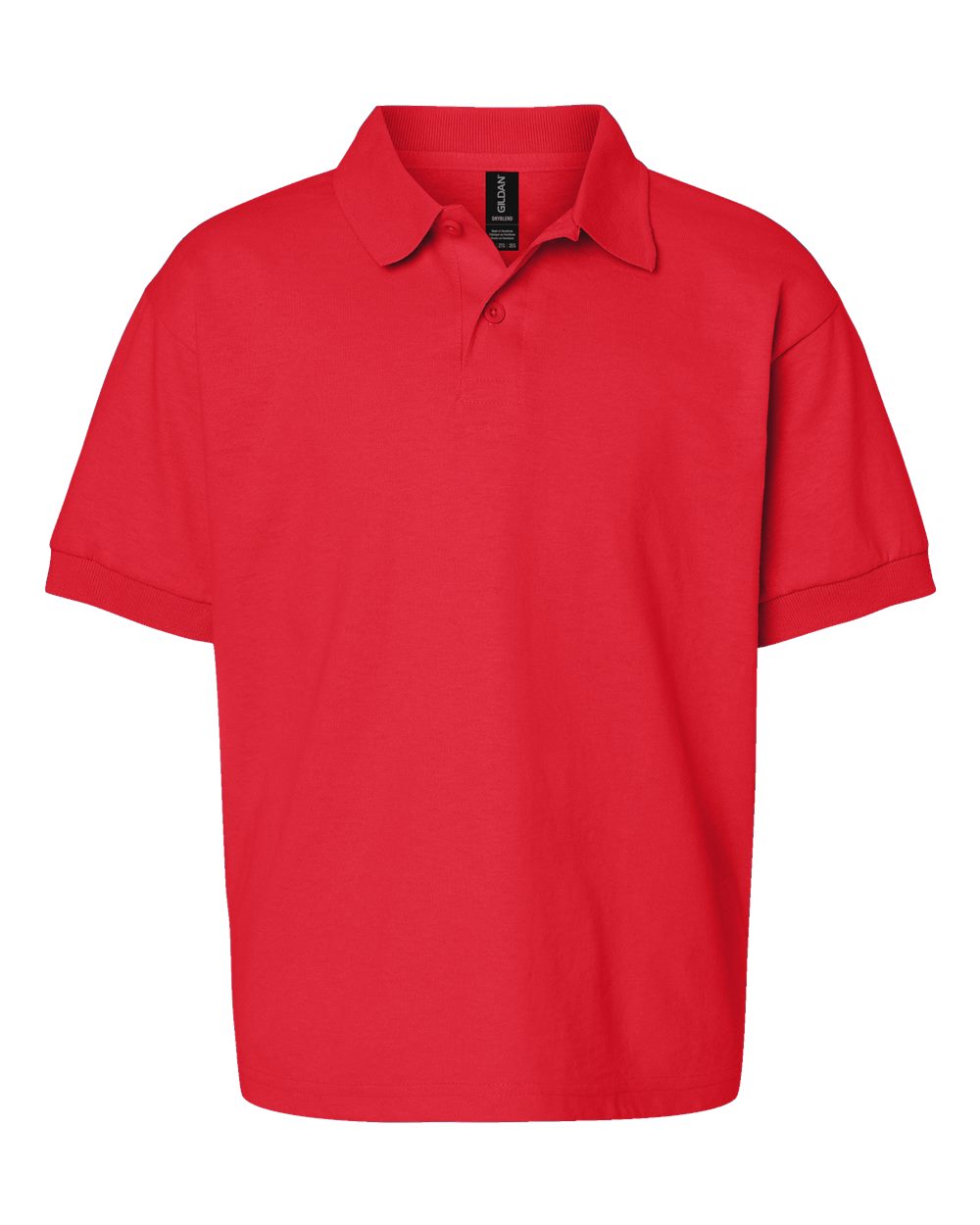 Gildan Youth Jersey Polo - Red
