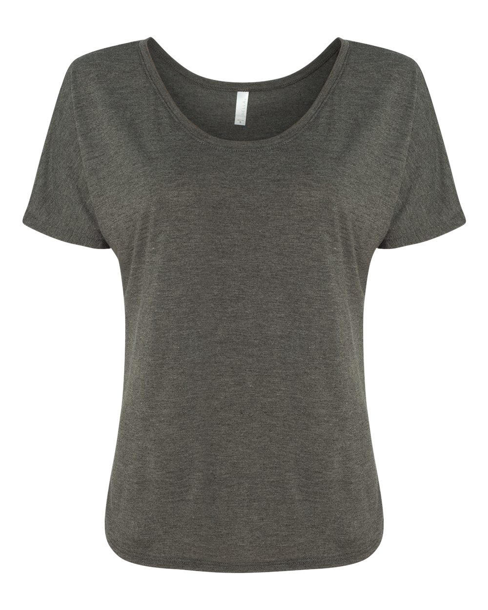 BELLA + CANVAS Ladies' Slouchy T-Shirt - Dark Grey Heather