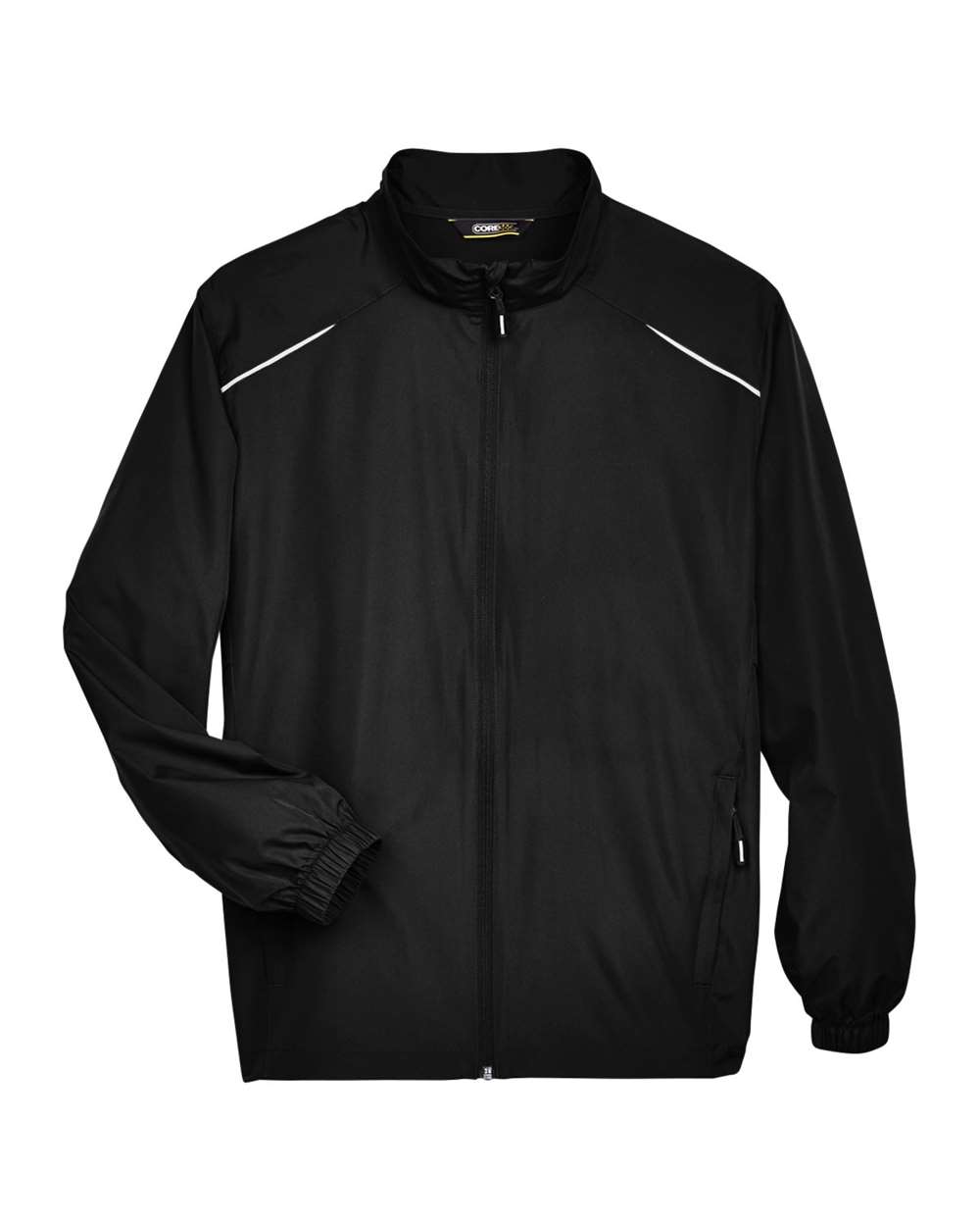 CORE365 Men's Tall Techno Lite Motivate Unlined Lightweight Jacket - Black